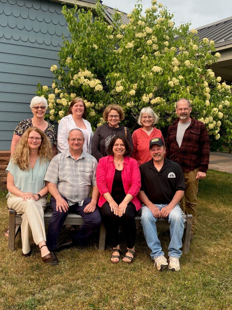 2023 Friends of the Center Alliance Ltd Board Members include Vicky Westlund, Donna Kurilla, Terry Beirl, Anne Wickman, Matt McKenzie, Rose Haveri. David Eades, Mary Motiff and Marty Milanowski. Not pictured is Mary McPhetridge.