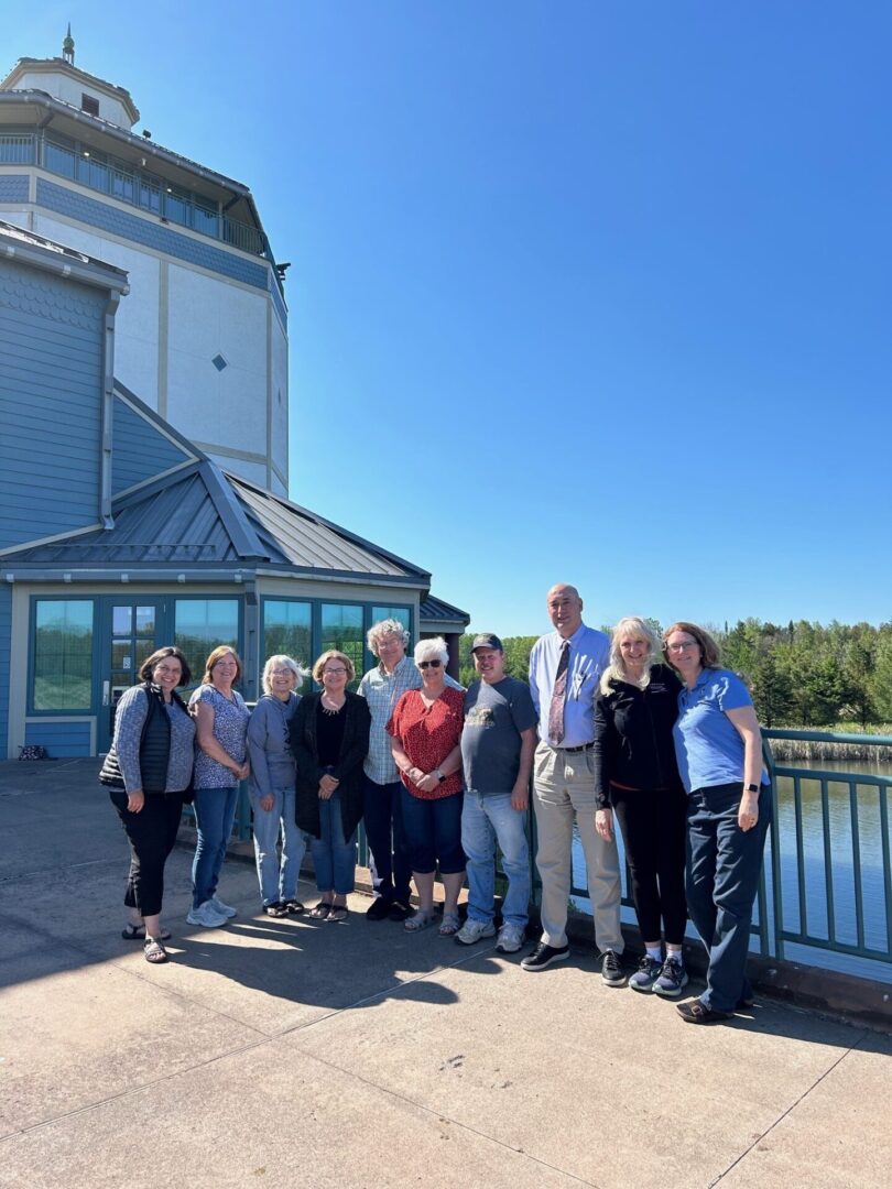 Friends of the Center Alliance Ltd. Board Members from left to right are: Mary Motiff, Donna Kurilla, Anne Wickman, Terry Beirl, David Eades, Vicky Westlund, Marty Milanowksi, Dan Grady, Mary McPhetridge, and Rose Haveri. Not pictured is Matthew MacKenzie